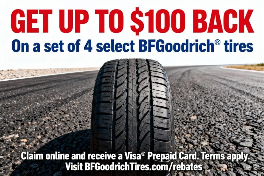 Tire Deals & Discounts 3 BFGoodrich Tire Discounts and Offers - Get INstant Rebate - Value Tire & Alignment