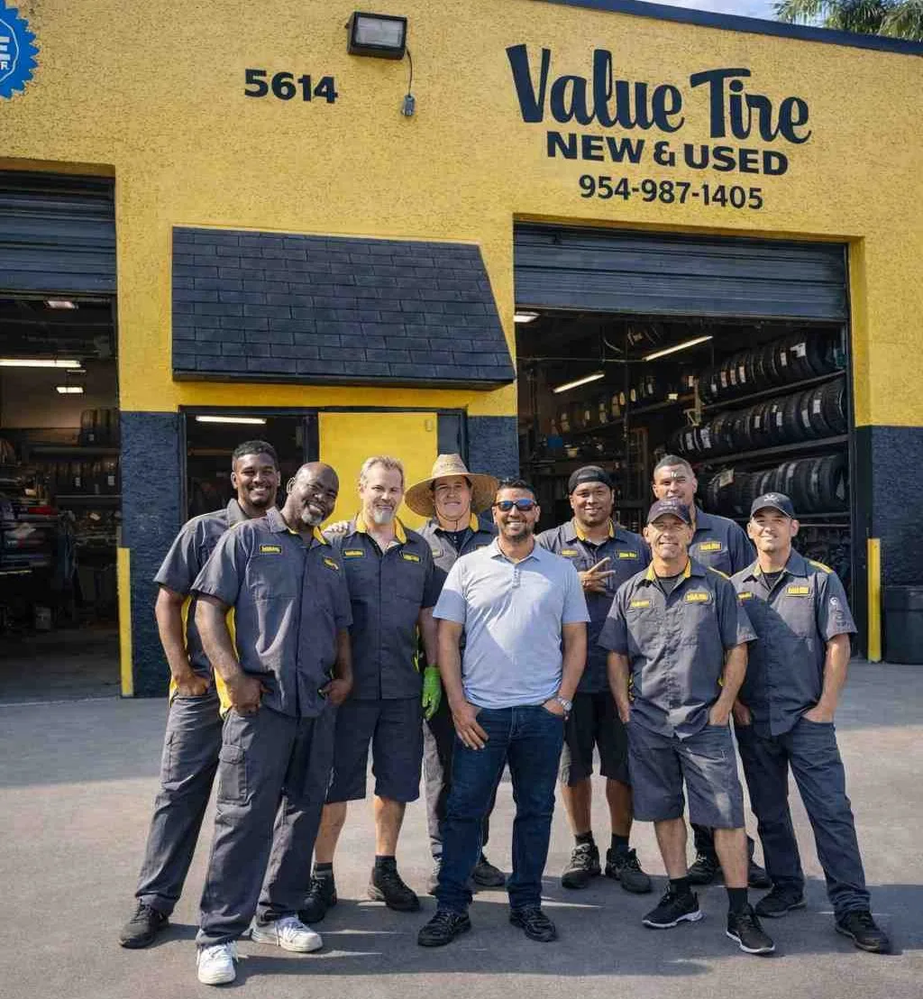 Value Tire & Alignment tire shop work in Hollywood FL