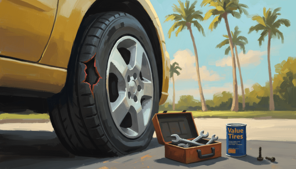 Flat Tire Causes, Warning Signs & Repair Options in FL 2 Value Tires - How to Repair Flat Tires on the Roads of Florida