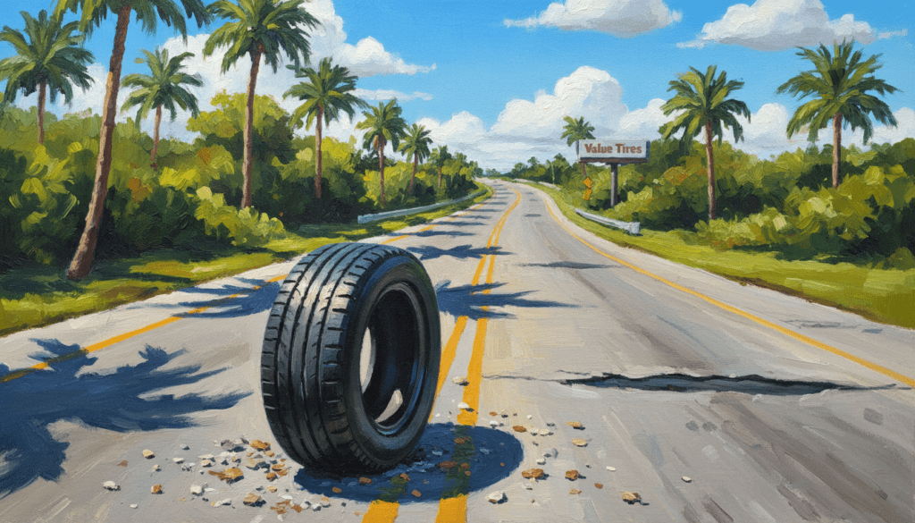 Flat Tire Causes, Warning Signs & Repair Options in FL 3 flat tire value tire and alignment FL 1